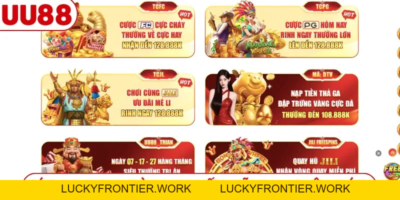 UU88 | TRANG CHỦ CHÍNH THỨC UU88.COM THÁNG 10 - luckyfrontier