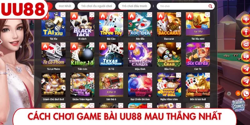 Game Bài UU88 - Sảnh Cược Uy Tín, Tỷ Lệ Thưởng Hấp Dẫn - luckyfrontier