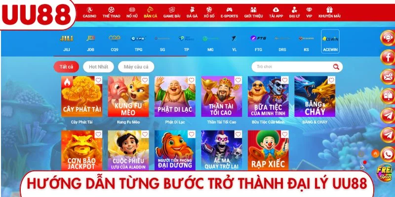 Đại Lý UU88 - Cơ Hội Hợp Tác Bền Vững, Hoa Hồng Cao - luckyfrontier